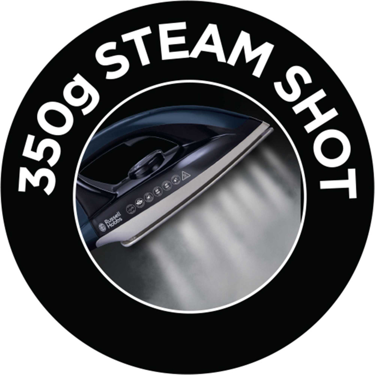 Russell Hobbs 24470 Quiet Supersteam Steam Generator Iron - Black & Blue
