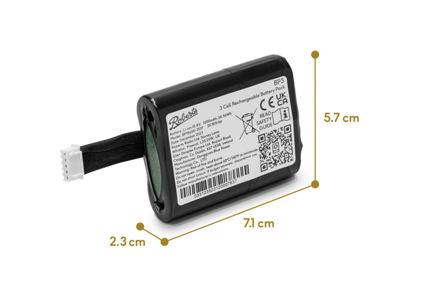 Roberts BATTERY PACK BP3 - Black