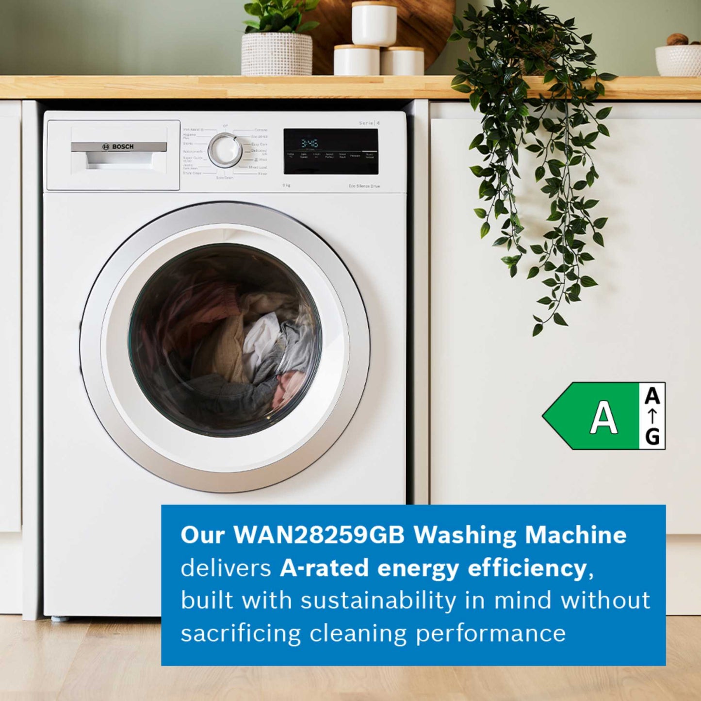 Bosch WAN28259GB Series 4 1400rpm 9kg Washing Machine - White