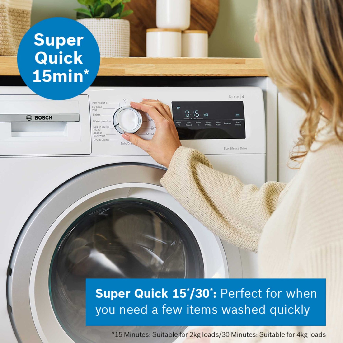 Bosch WAN28259GB Series 4 1400rpm 9kg Washing Machine - White