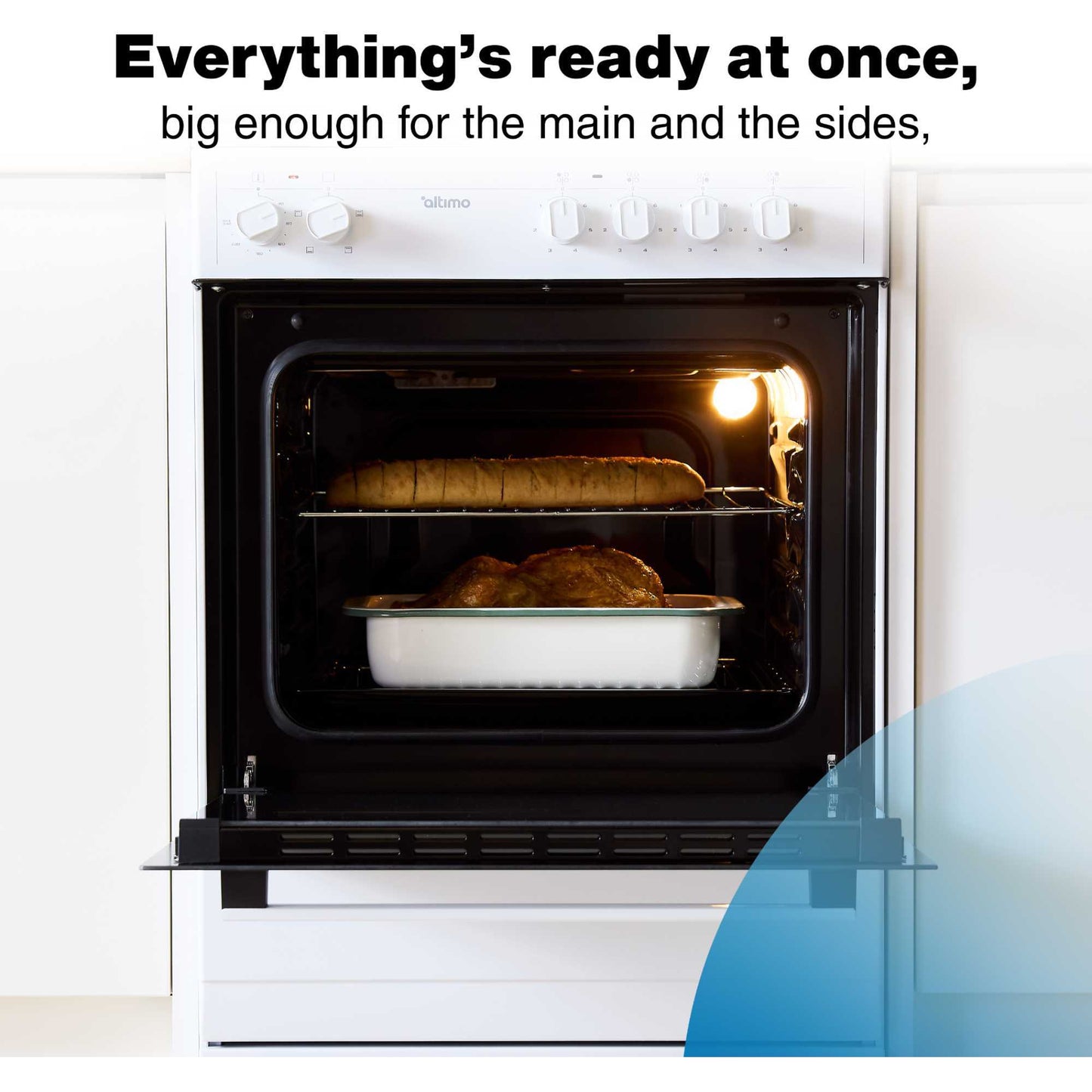 Altimo 60cm Electric Single Oven Cooker - CESS602W