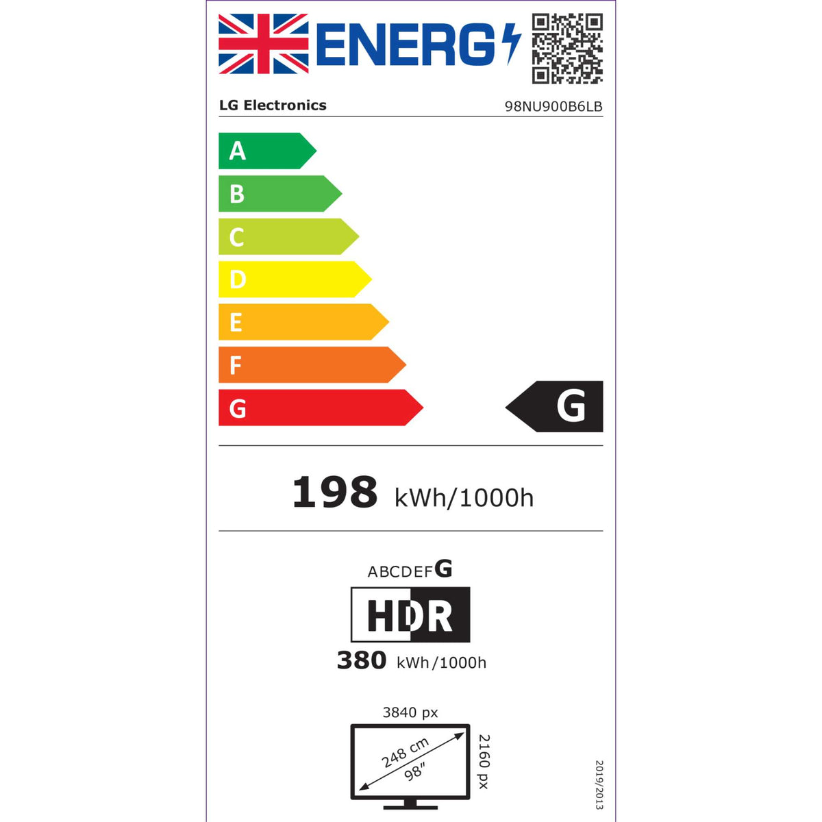 LG NU900 98" 4K Ultra HD LED HDR Smart TV - 98NU900B6LA