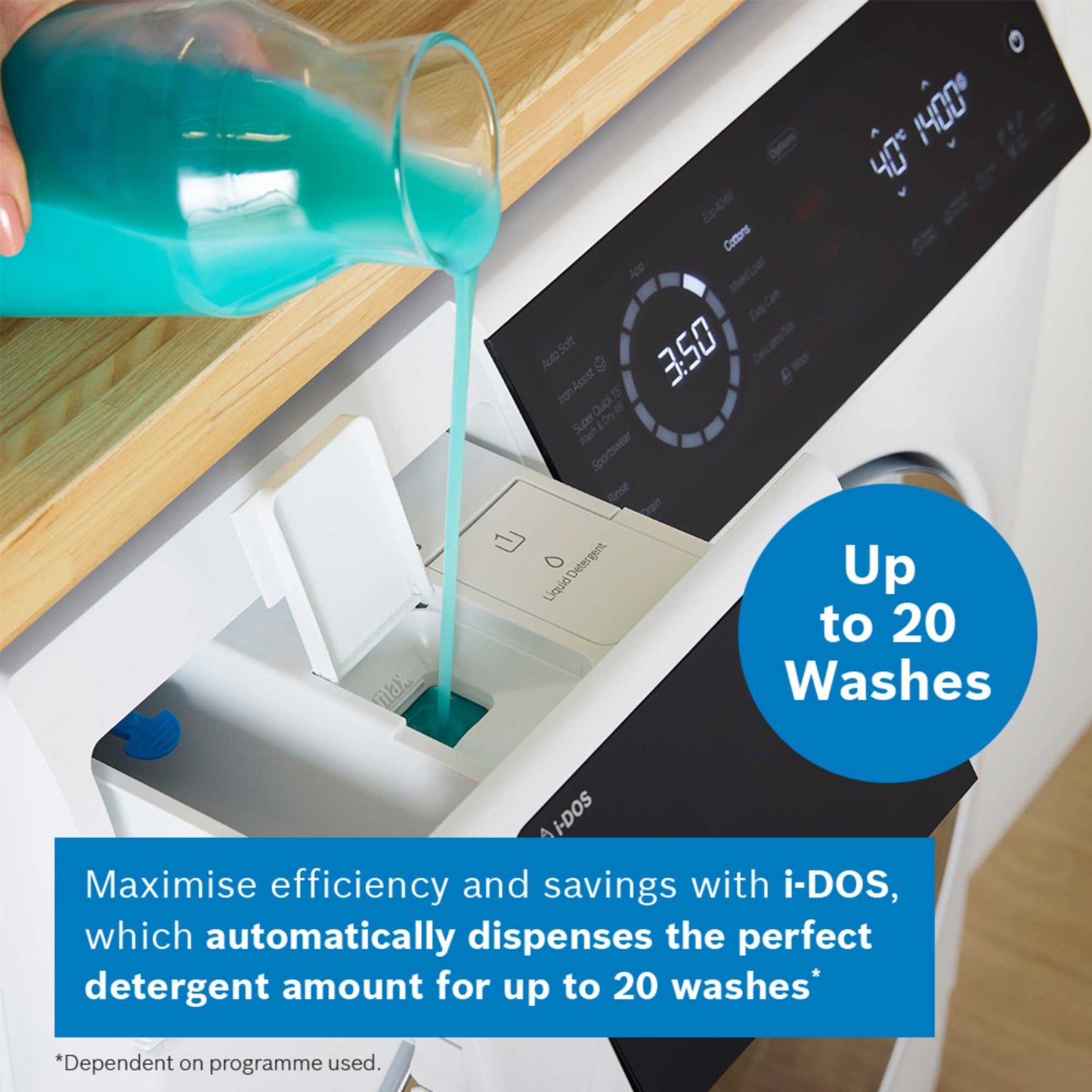 Bosch Series 8 10.5kg Wash 6kg Dry 1400rpm Washer Dryer - WNC25410GB