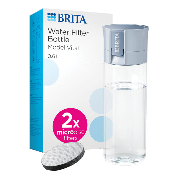 0.6L WATER FILTER BOTTLE PASTEL BLUE