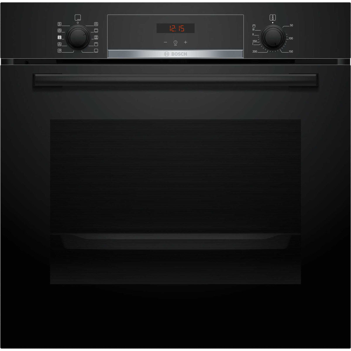 Bosch Series 4 HQA534BB3B Built-In Single Oven with Steam Function - Black