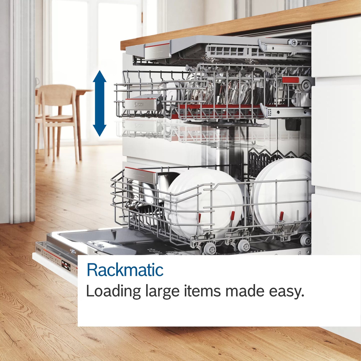 Bosch Series 4 Fully Integrated Full-Sized Dishwasher - SMV4ECX23G