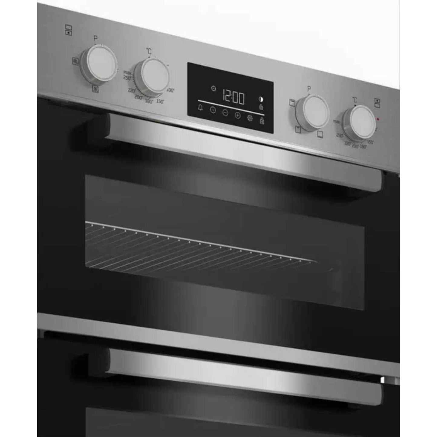 Beko BBADF22300X Built-In Double Oven 105L Capacity