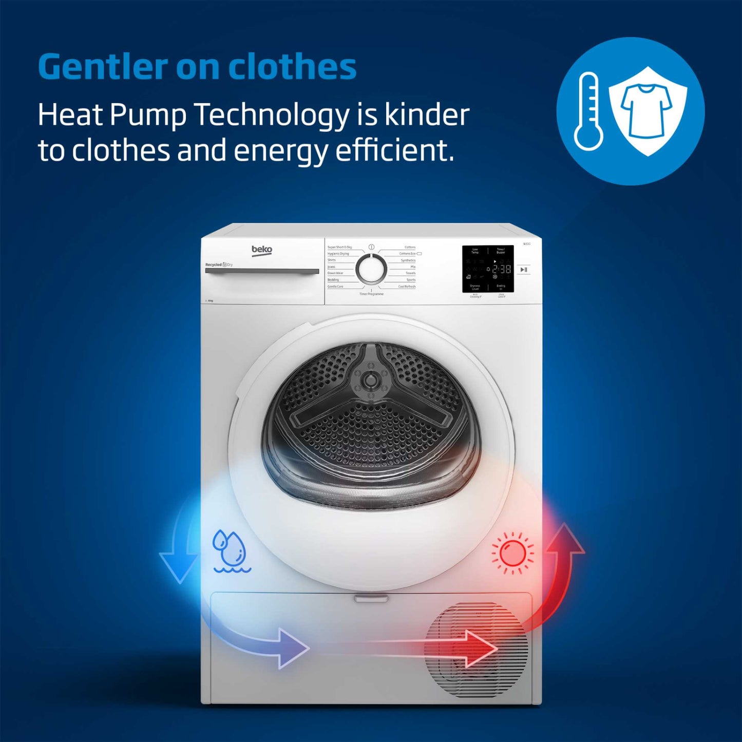 Beko 10kg Heat Pump Tumble Dryer - BM3T31023NA
