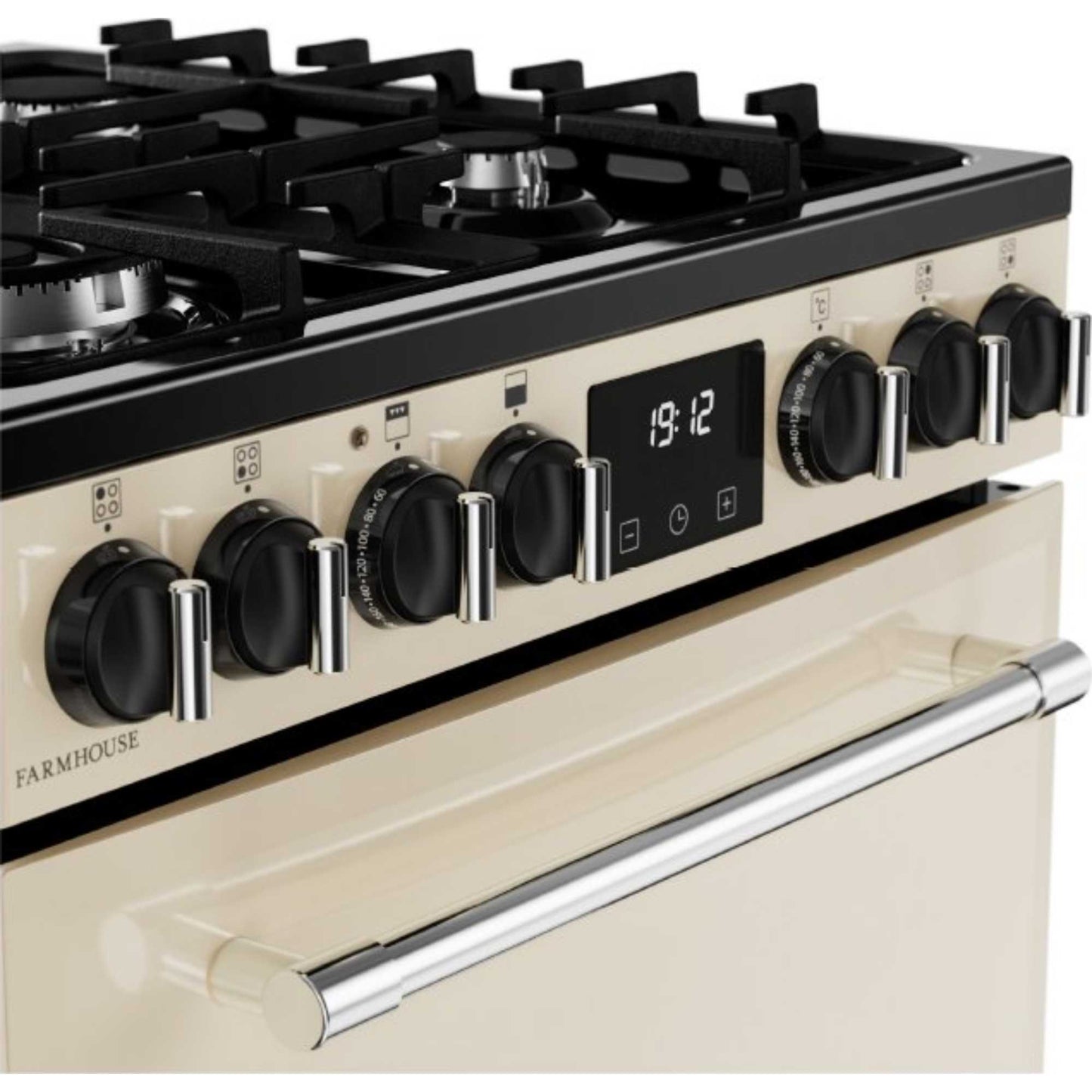 Belling Farmhouse 60DF Mini Range 60cm Dual Fuel Double Oven Cooker - MRAFHOUSE60DFCRM