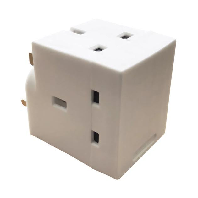 13AMP 3WAY MULTI ADAPTER FUSED