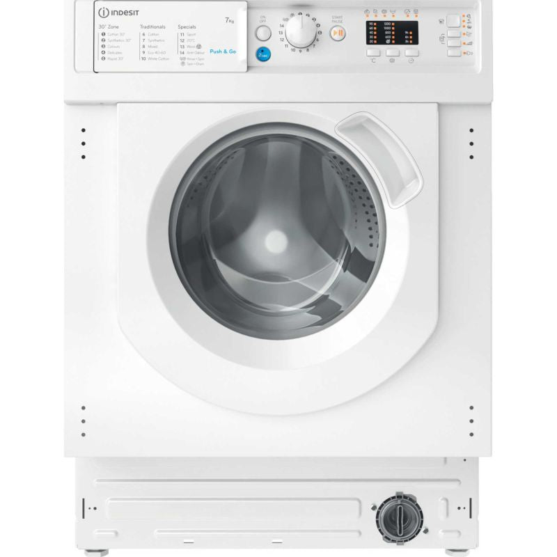 Indesit BIWMIL71252UKN 7kg 1200rpm Integrated Washing Machine