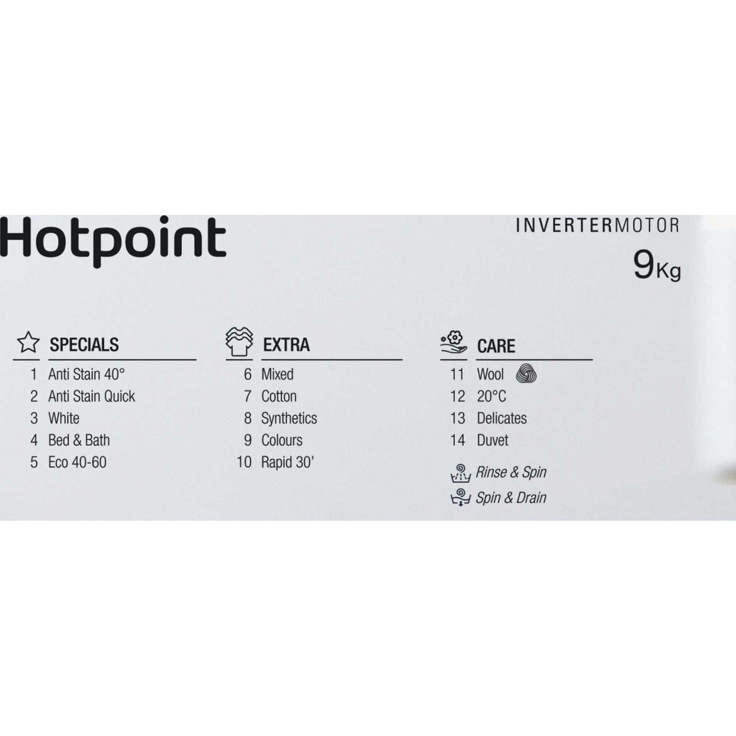 Hotpoint BI WMHG 91485 UK 9kg 1400rpm Washing Machine