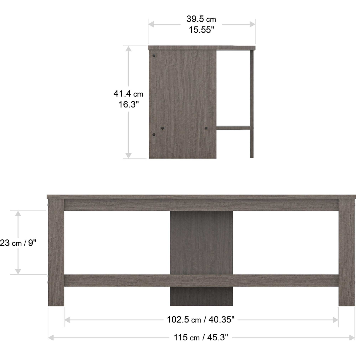 AVF CA115GRE Calibre 115cm TV Stand - Grey Oak