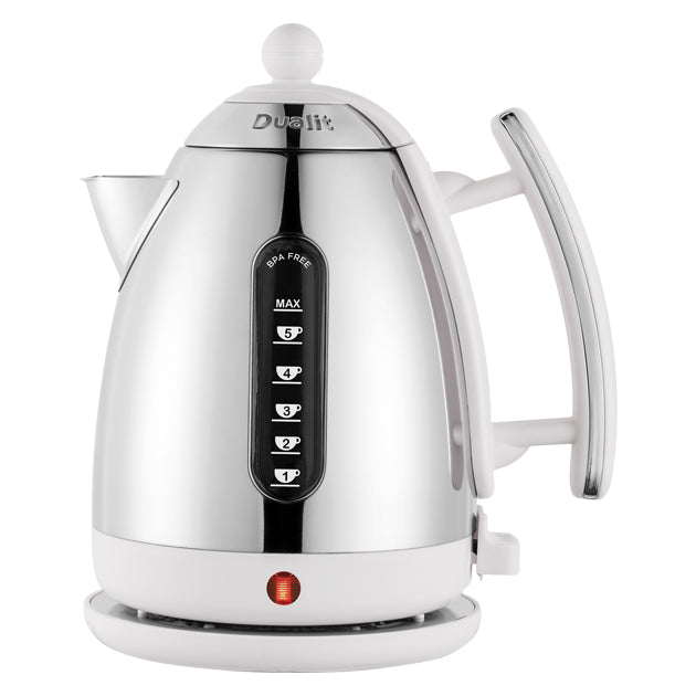 LITE 1.5L CORDLESS JUG KETTLE S/S & WHITE