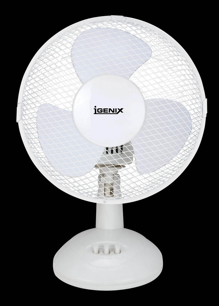 9 Inch Desk Fan White
