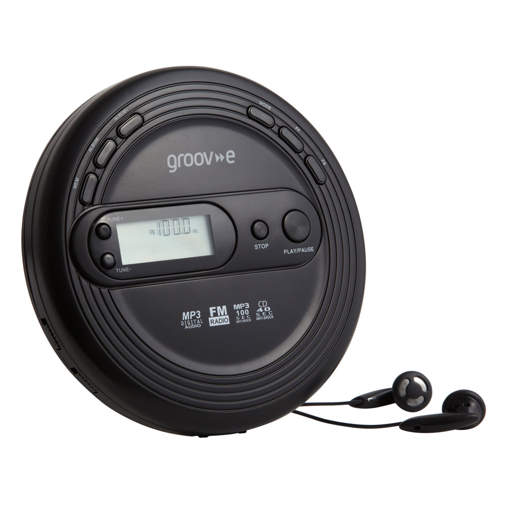 PERSONAL CD PLAYER MP3 PLAYBACK & RADIO BLK
