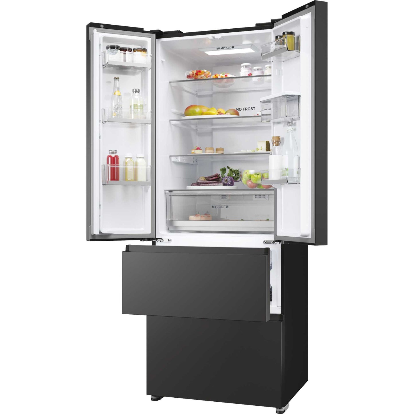 Haier FD 70 Series 5 American Style Fridge Freezer 60/40 Total No Frost - Slate Black - HFR5719EWPB