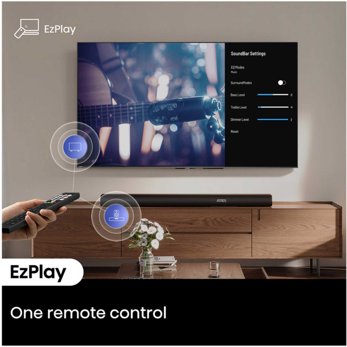 Hisense AX5100Q 5.1ch Dolby Atmos Soundbar with Wireless Subwoofer