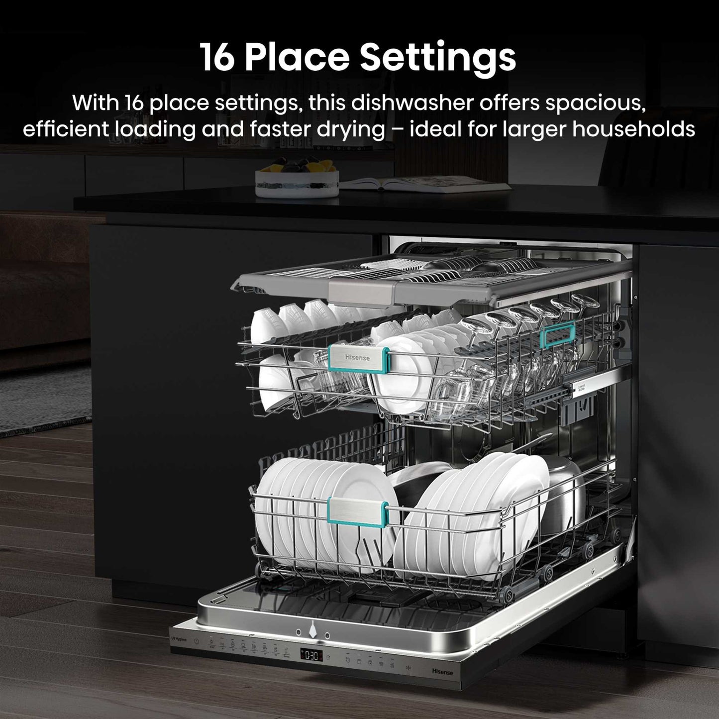 Hisense Fully Integrated Full-Sized Dishwasher - HV693A60UVADUK