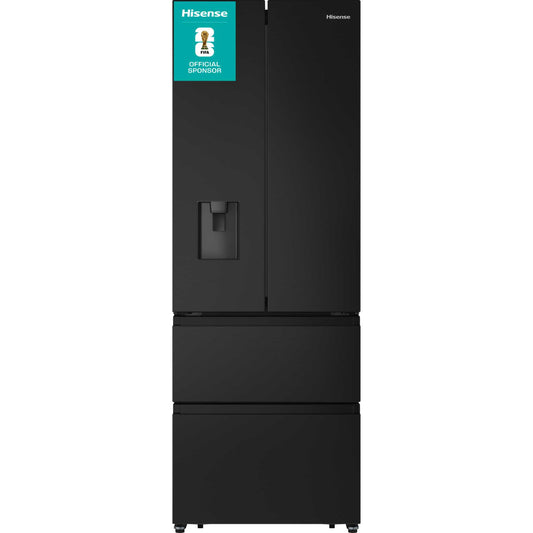 Hisense American Style Fridge Freezer 60/40 Total No Frost - Black - RF632N4WFE