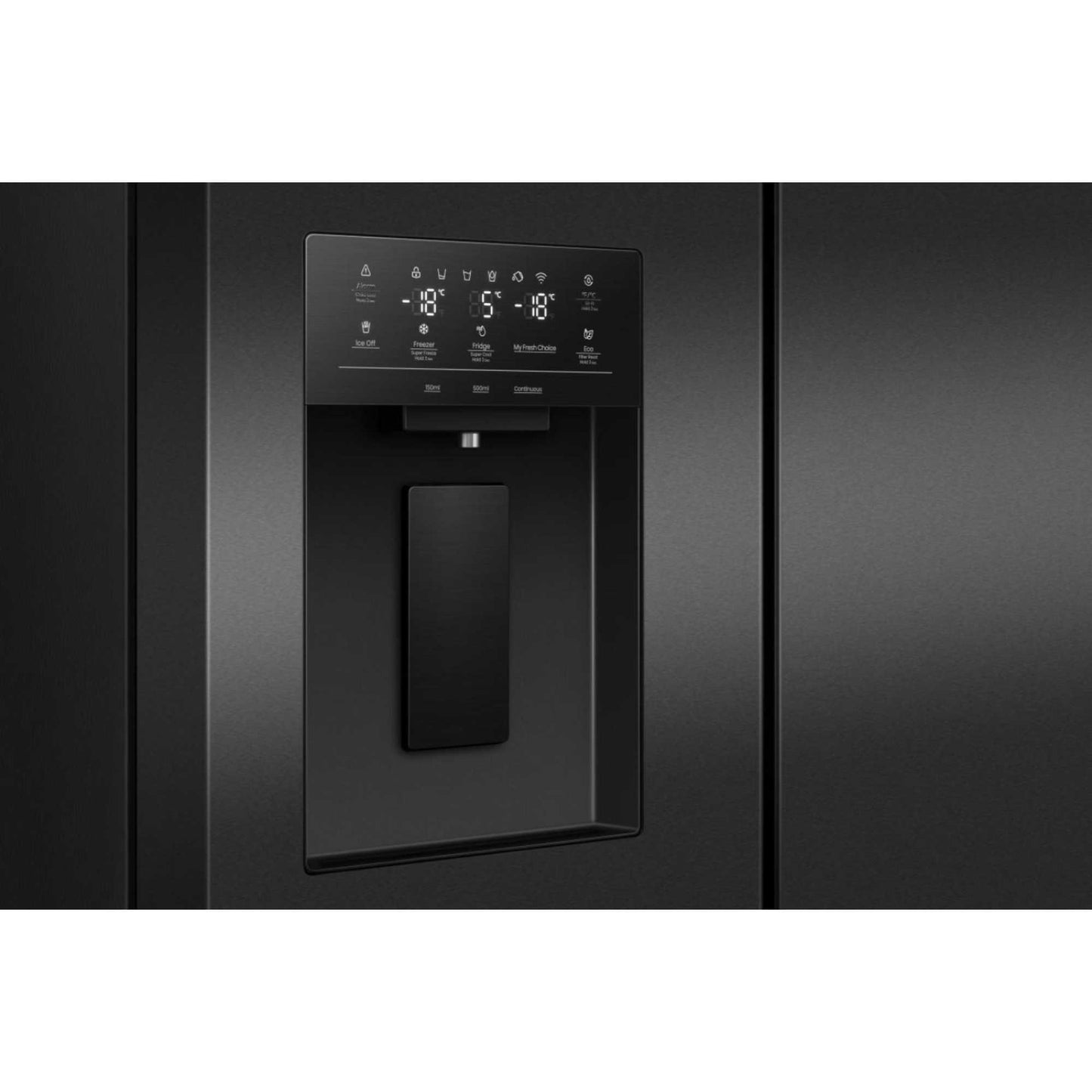 Hisense American Style Fridge Freezer 60/40 Total No Frost - Black - RQ5P470SYFD