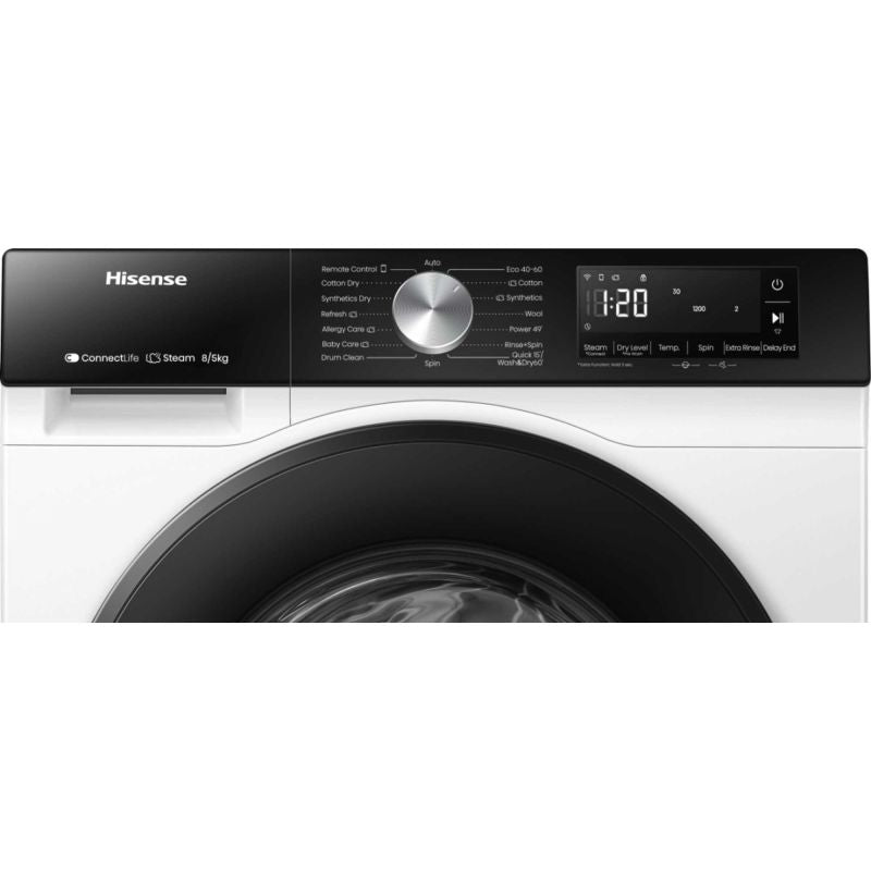 Hisense WD3S8043BW3 8kg/5kg 1400 Spin Washer Dryer - White