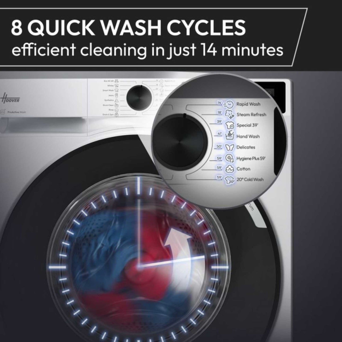 Hoover 10kg 1400rpm Washing Machine - HGD4109C-80