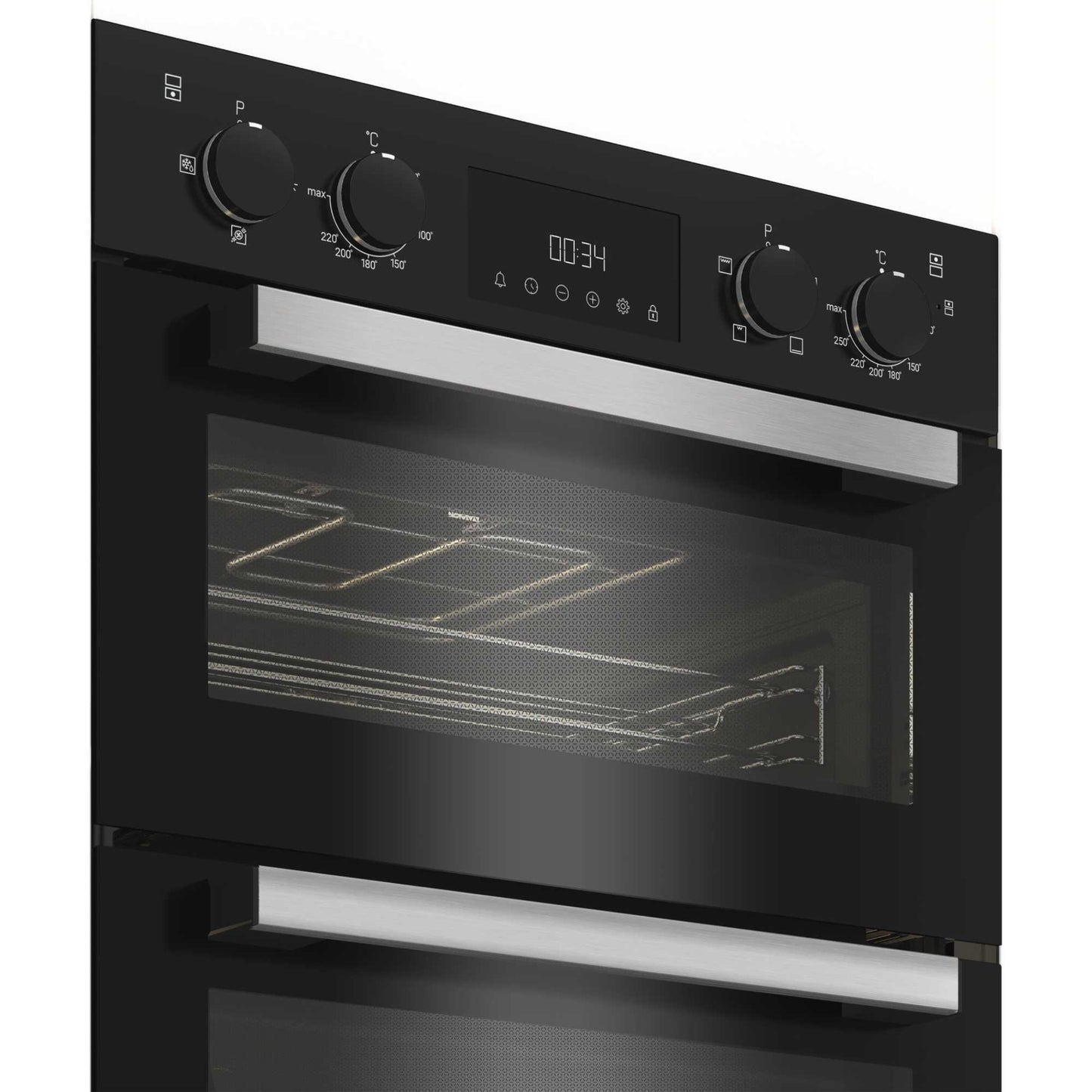 Hotpoint DIH 10D B Built-In Double Oven - Black