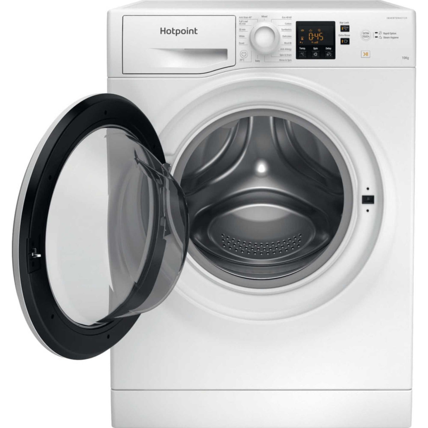 Hotpoint Anti-Stain 10kg 1400rpm Washing Machine - NSWM 1046 W UK
