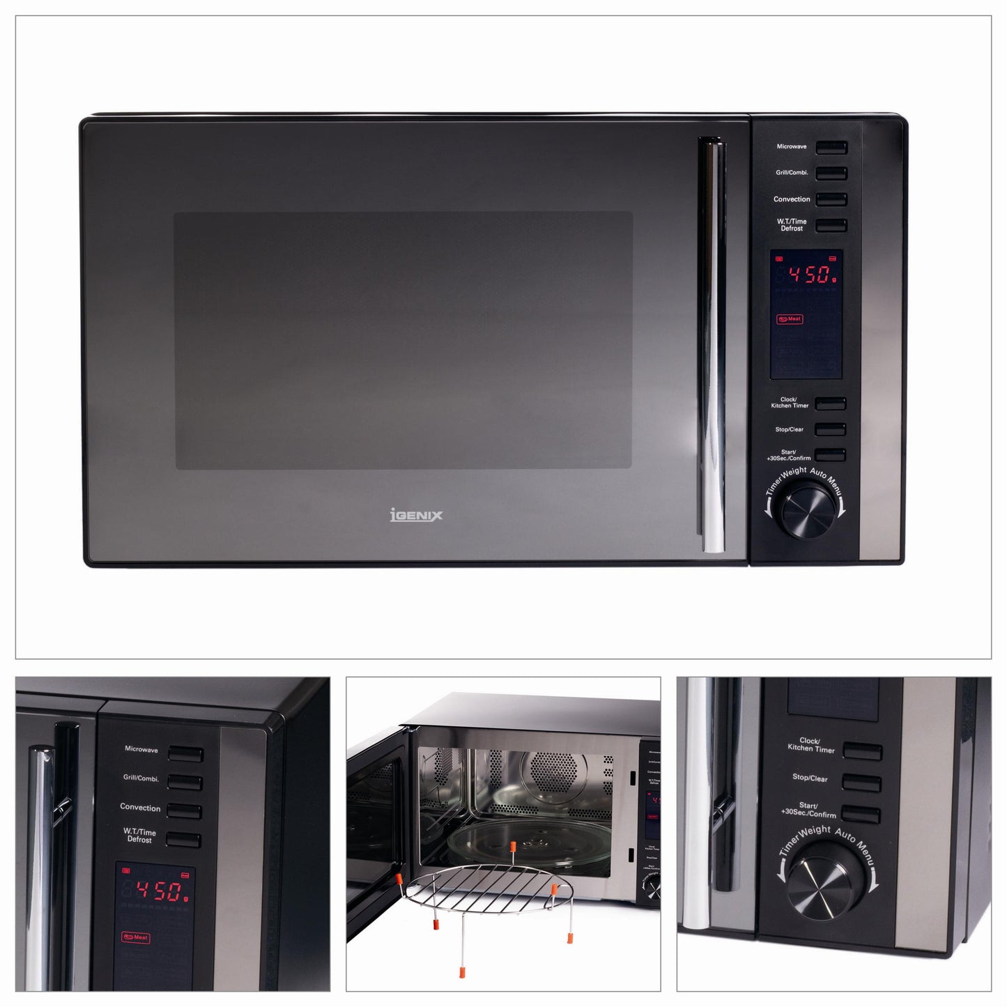 (DNO) 25L 900W DIGITAL COMBINATION MICROWAVE BLAC