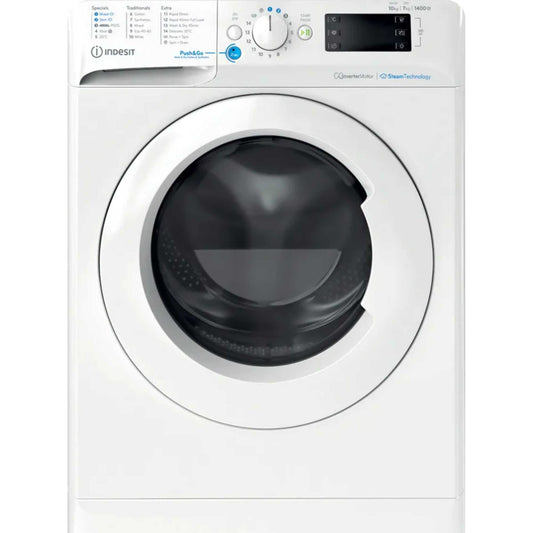 Indesit Push&Go 10kg Wash 7kg Dry 1400rpm Washer Dryer - BDE 107436 WV UK