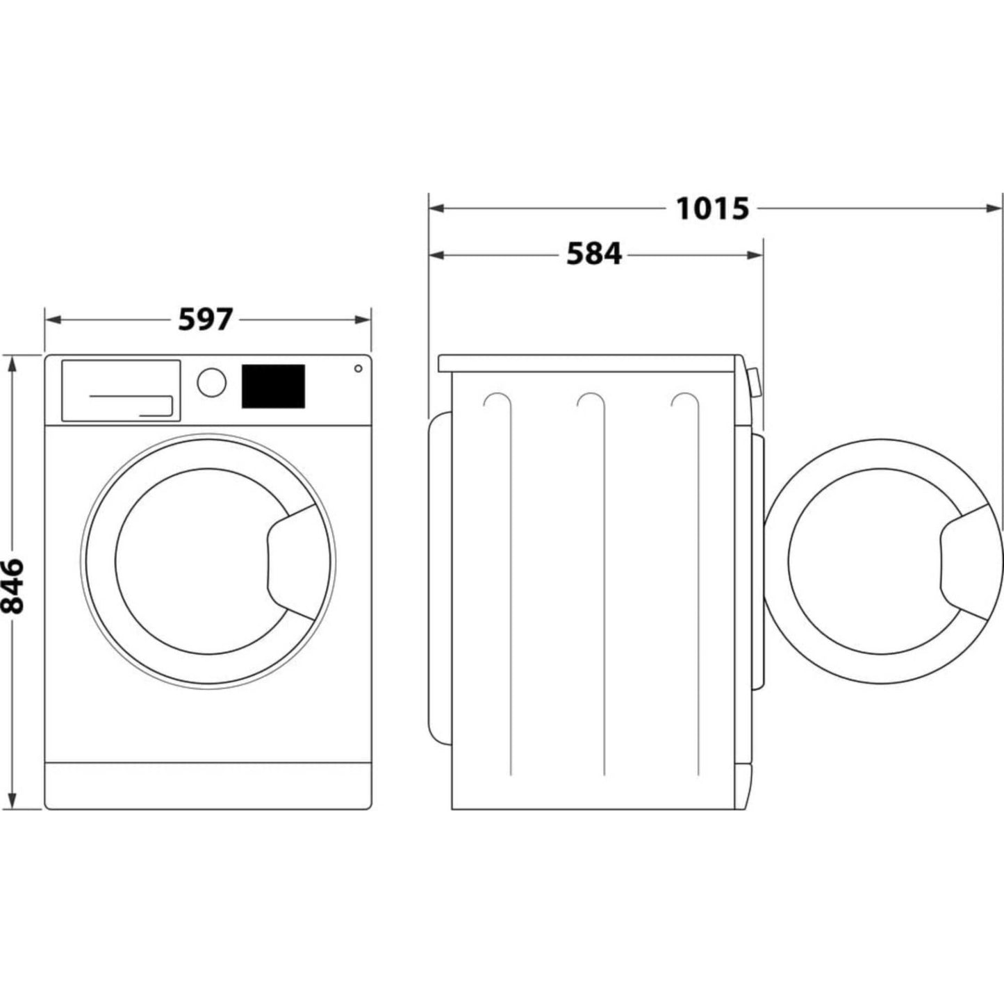 Indesit C YD A81 WWGL UK 8kg Air Vented Tumble Dryer - White