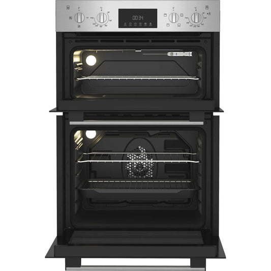 Indesit DII 10D IX Built-In Electric Fan Double Oven - Stainless Steel