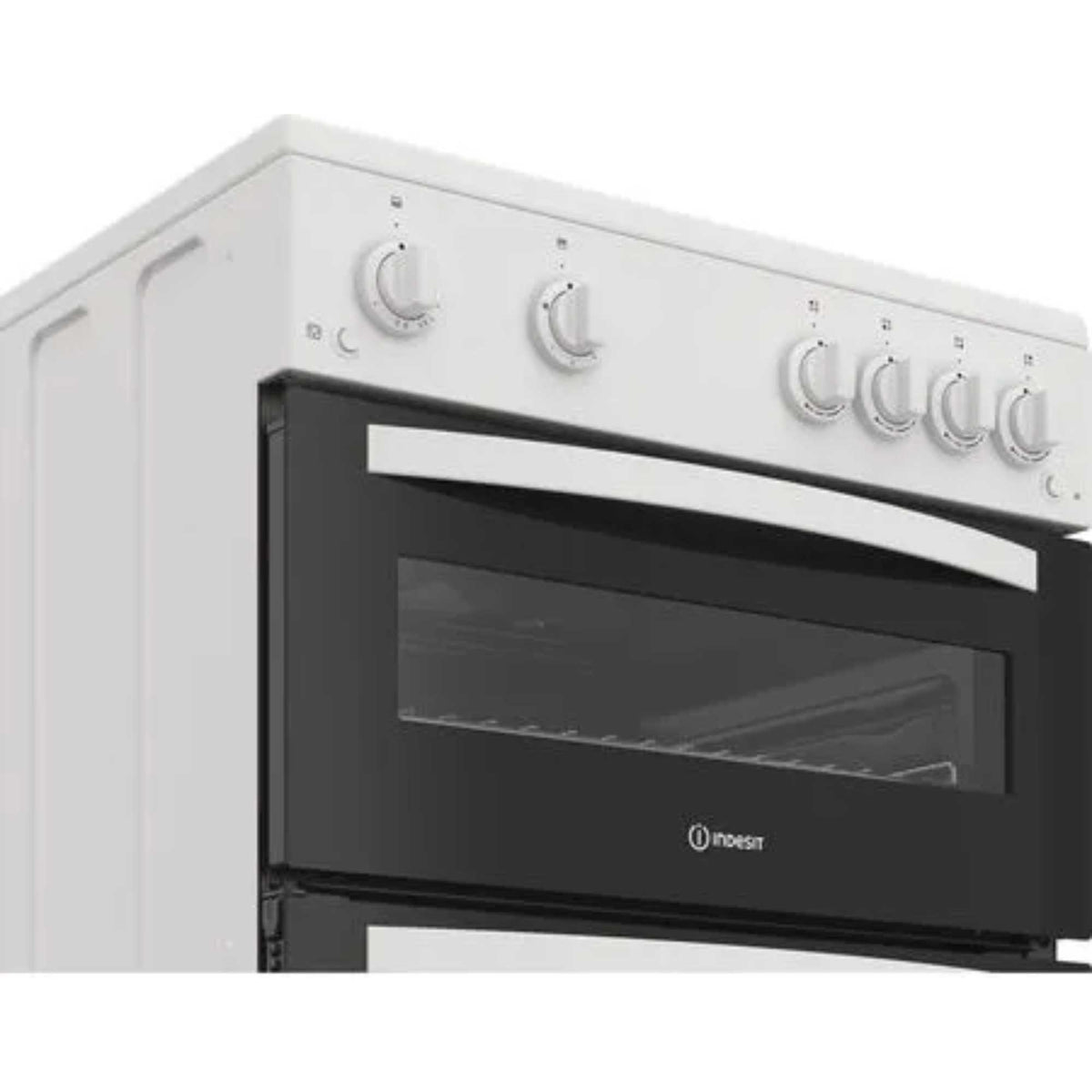 Indesit 60cm Gas Single Oven Cooker - IDG6GW