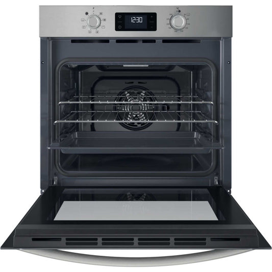 Indesit IO 253 X UK Turn&Go Single Fan Oven - Stainless Steel