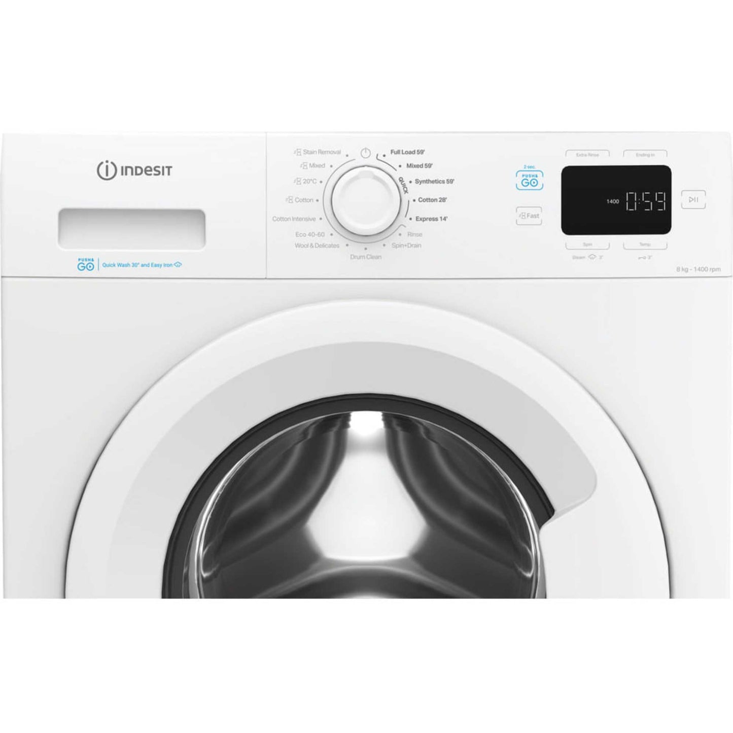 Indesit Push&Go 8kg 1400rpm Washing Machine - IP 846 PUSH&GO UK