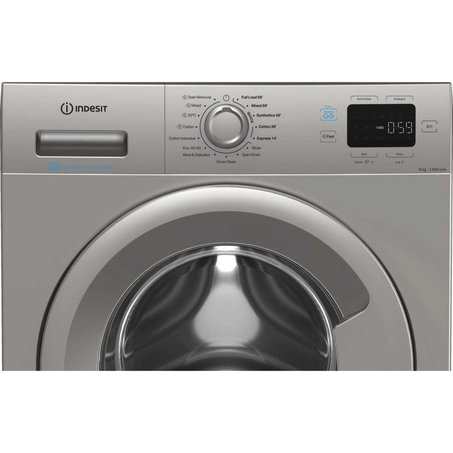 Indesit Push&Go 9kg 1400rpm Washing Machine - IP 946S PUSH&GO UK