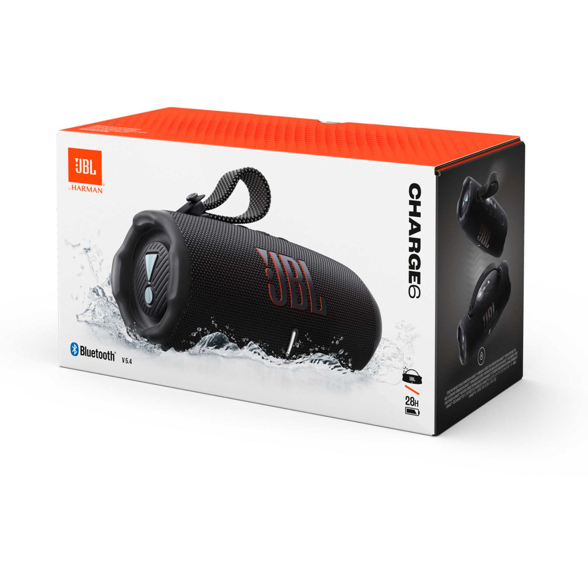 JBL CHARGE 6 Portable Waterproof & Drop-Proof Bluetooth Speaker - Black