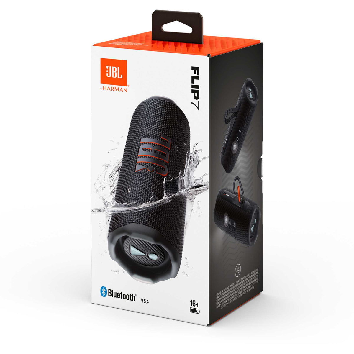 JBL Flip 7 Portable Bluetooth Speaker with JBL Pro Sound - Black