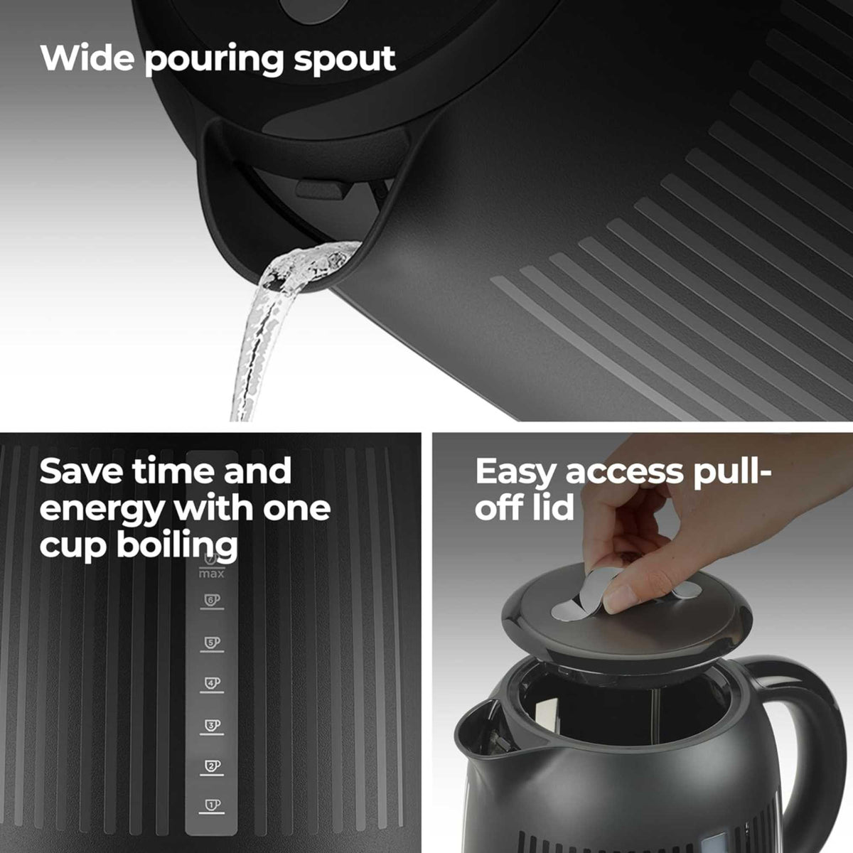 Kenwood Dawn Kettle ZJP09.000BK - Midnight Black