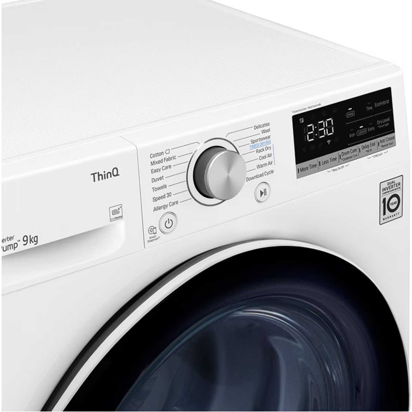 LG DUAL Inverter 9kg Heat Pump Tumble Dryer - FDV709W