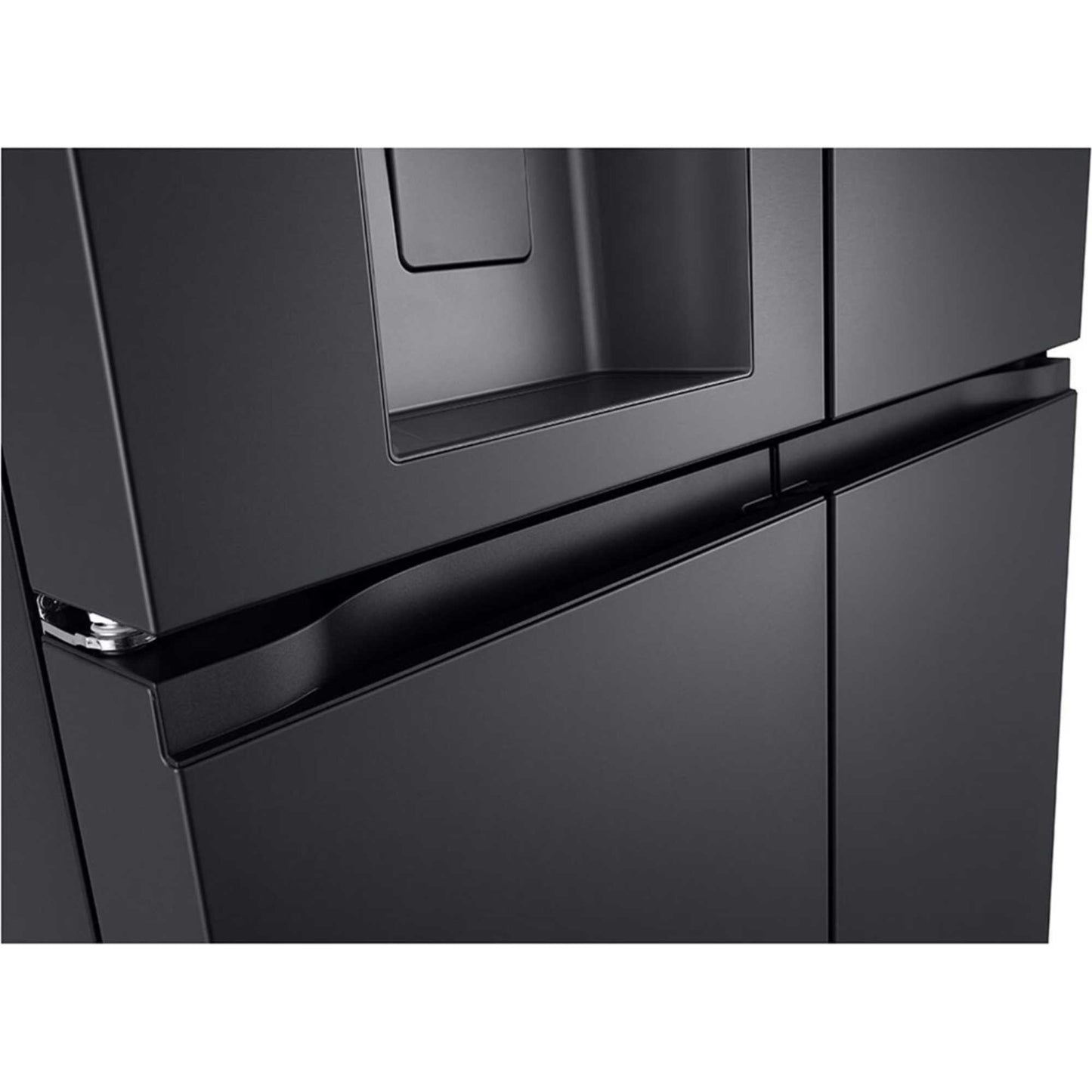 LG NatureFRESH American Style Fridge Freezer 60/40 Total No Frost - Essence Black Steel - GMF960EV4E