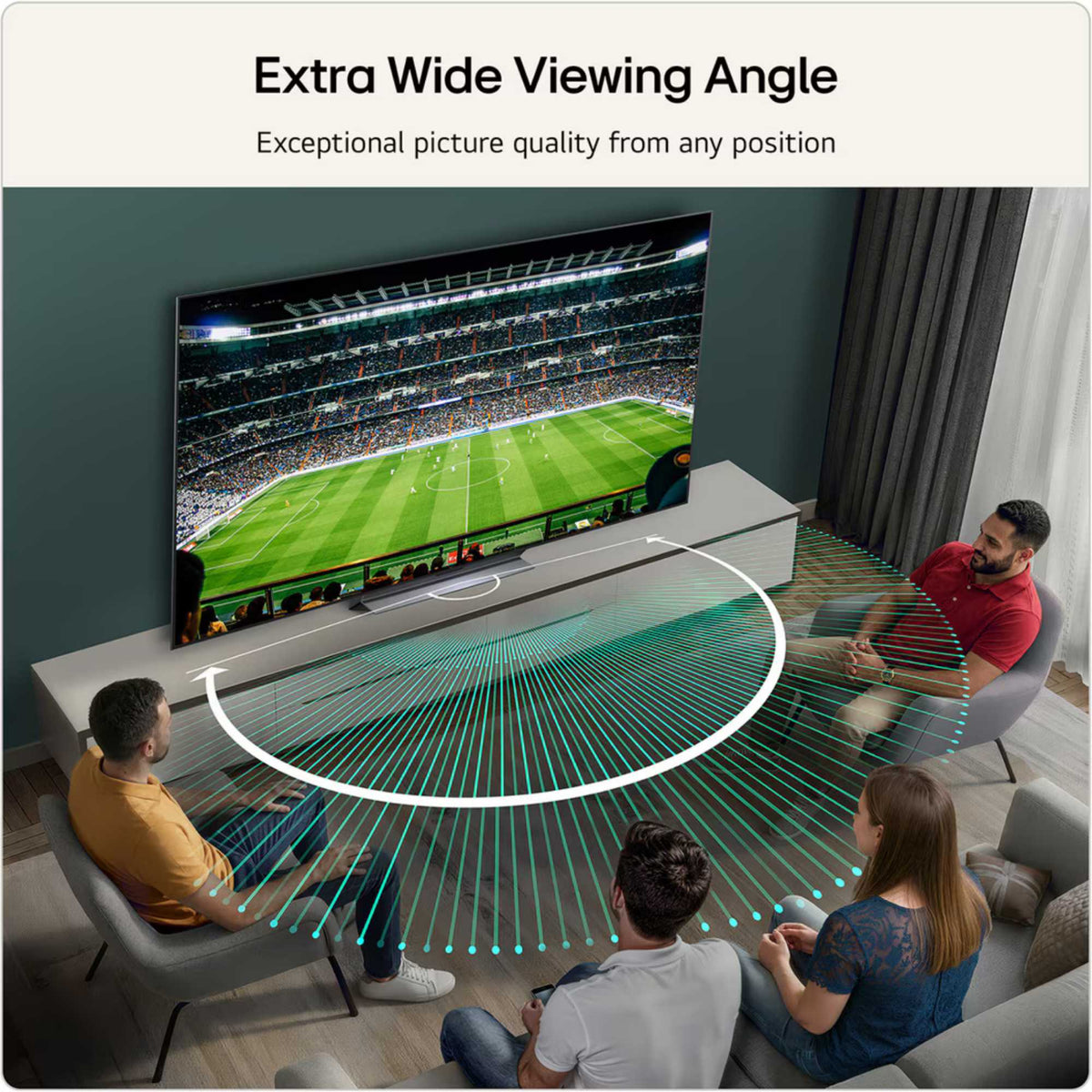 LG C66LB 77" 4K Ultra HD OLED HDR evo AI Smart TV - 77C66LB