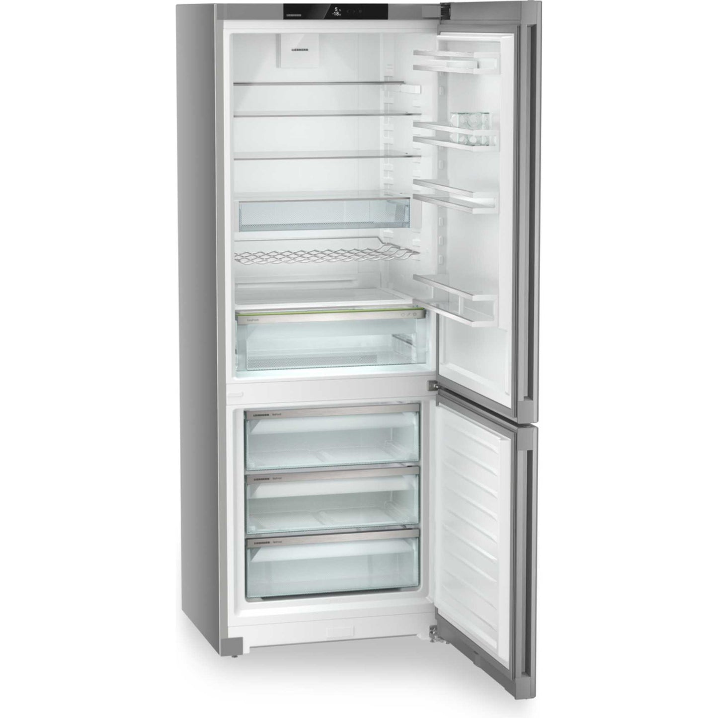 Liebherr plus Fridge Freezer 70/30 NoFrost - SteelFinish - CNsfa 7723