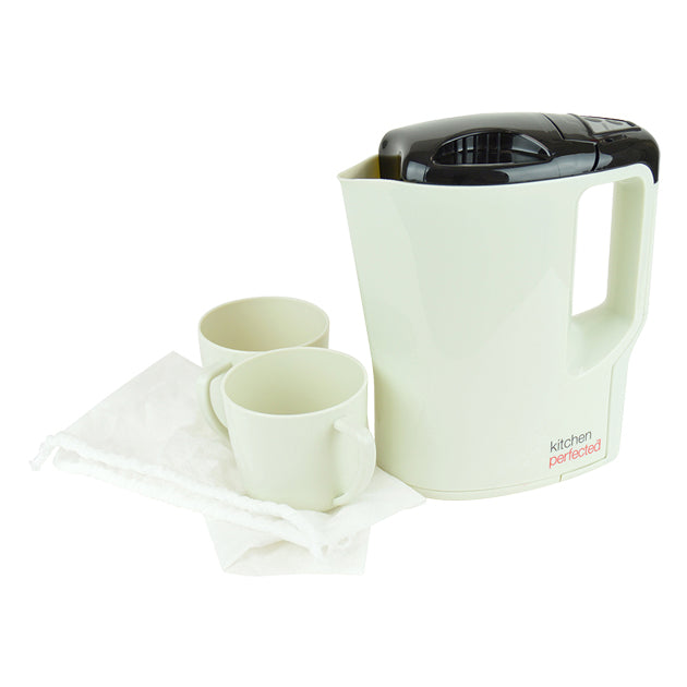1000W 0.9L CORDED TRAVEL JUG KETTLE WHITE