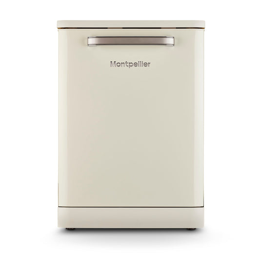 Montpellier MAB1353DC 60cm Retro Dishwasher in Cream
