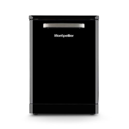 Montpellier MAB1353DK 60cm Retro Dishwasher in Black