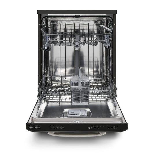 Montpellier MAB1353DK 60cm Retro Dishwasher in Black
