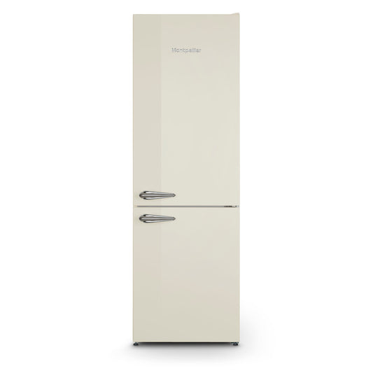 Montpellier MAB386EC Retro No Frost Fridge Freezer in Cream