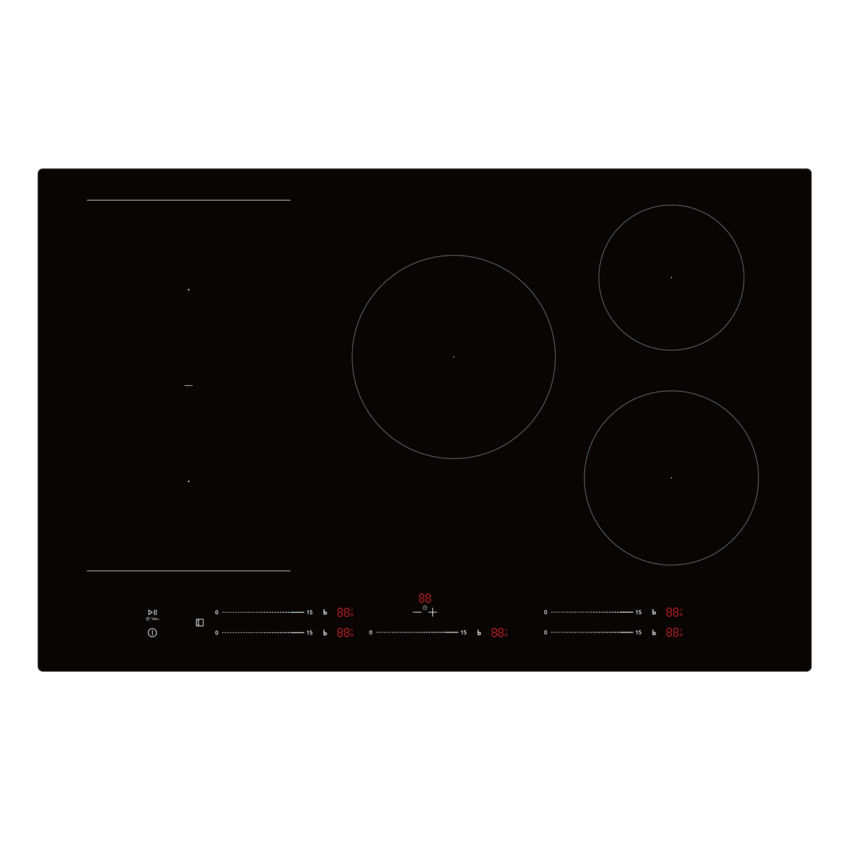 Montpellier MDAIN80FZ- 80cm Built-In Induction Hob